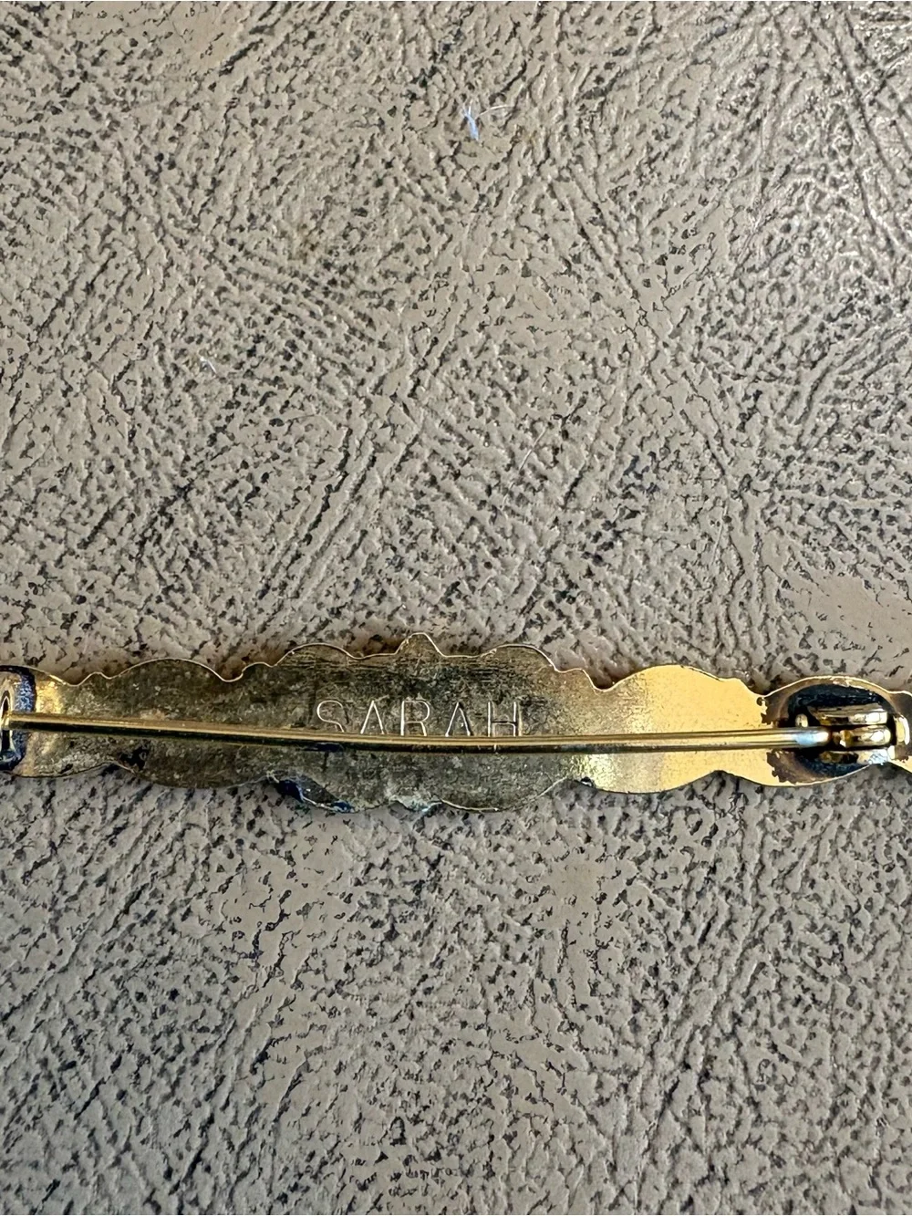 Vintage Sarah Coventry Gold Tone Bar Brooch
